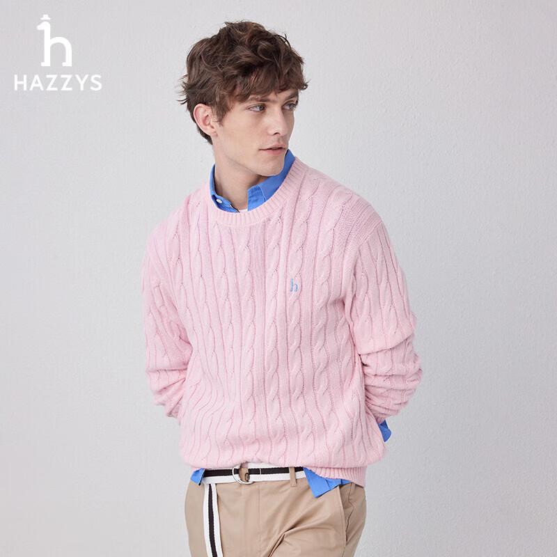 

HAZZYS Men s Pure Cotton Cable Knit Sweater 180/100A50