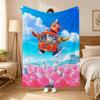 Boonie Bears Cartoon Throw 240g flannel blanket, suitable for sofas, beds, offices,  exquisite gift blankets
