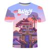 2026 Unisex Toddler Bluey 3D Tee Summer Lightweight Cool Short Sleeve Cartoon Anime Print T-Shirt for Boys & Girls Daily