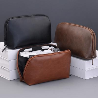 Multi-Function Digital Product Storage Bag Large Capacity Dust Proof Cable Organizer Pouch PU Multi-layer Electronic Gadget Bag