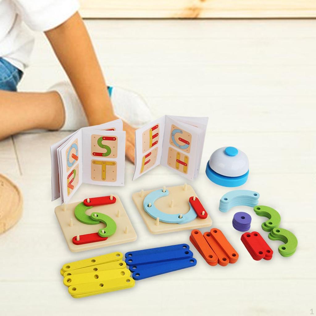 Wooden Geoboard Puzzles Peg Board Geometry Math Toy DIY Graphics Logical Education