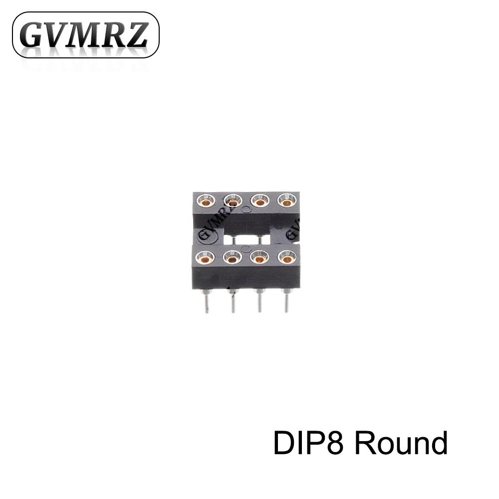5PCS Round Pin DIP IC Socket Assorted Sizes DIP6 DIP8 DIP14 DIP20 DIP24 Narrow / Wide DIP28 Narrow for PCB DIY Electronics
