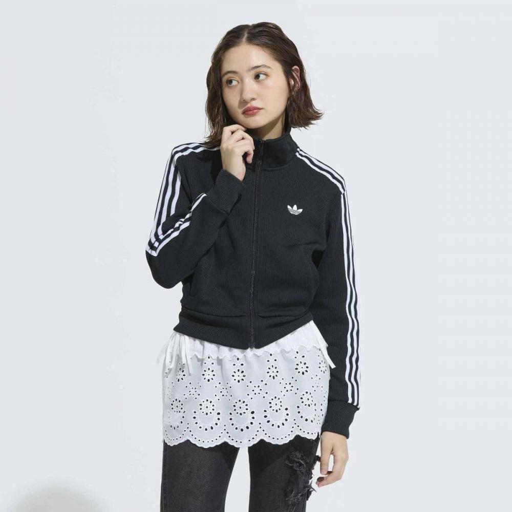 Adidas Firebird Adicolor Knit Track Top  Jy2613  Black AXS(85)