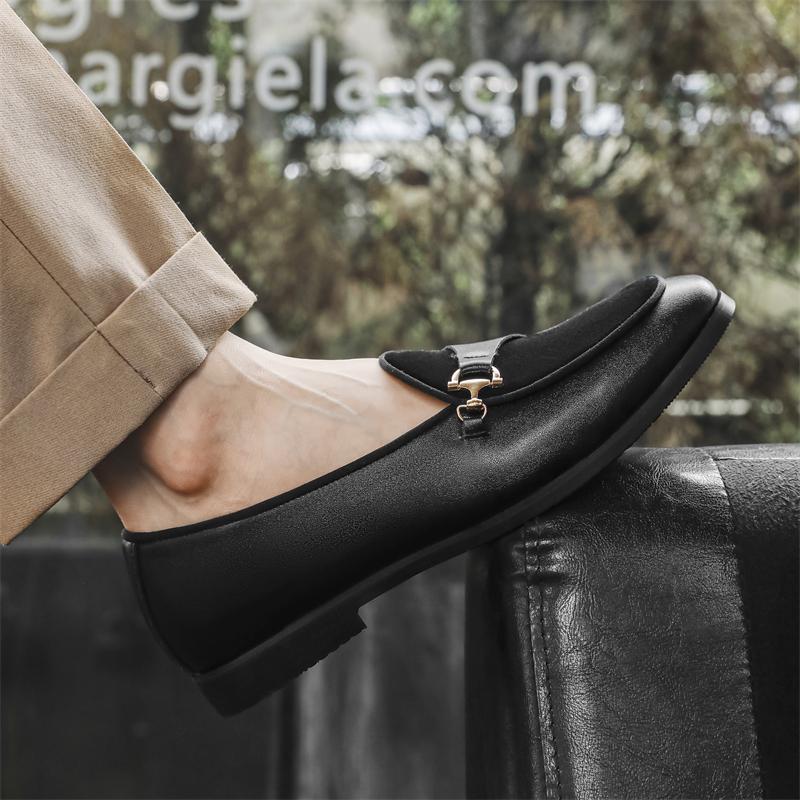 Scarpe in Pelle alla Moda Design Personale Formale Tenis Uomo Da Uomo Mocassini Tenis Cavaliere Sneakers di Designer Moda Scarpa Elegante