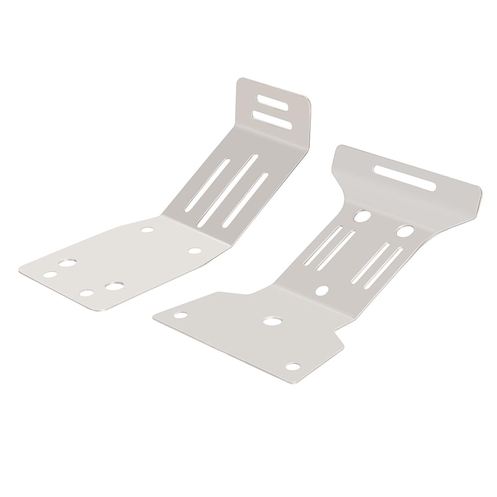JOYSOG Stainless Steel Front & Rear Chassis Skid Plates for Tamiya 110 Fighter NXGEN DT-04 RC Chassis Armor Protector Parts