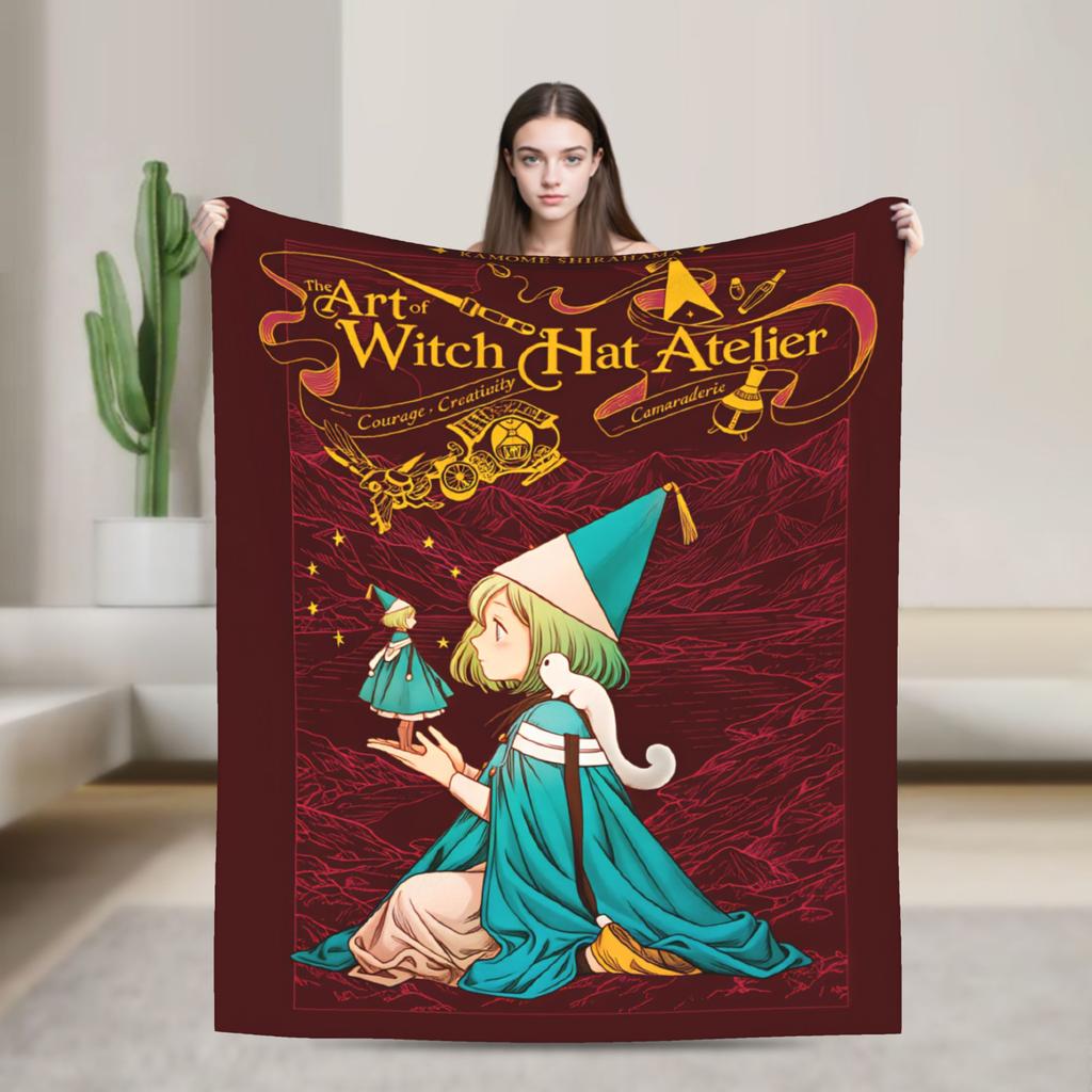 Witch Hat Atelier Blanket Decorative Flannel Bedding Throws For Couch Chair Warm Custom DIY Quality Bedspread Gift Idea