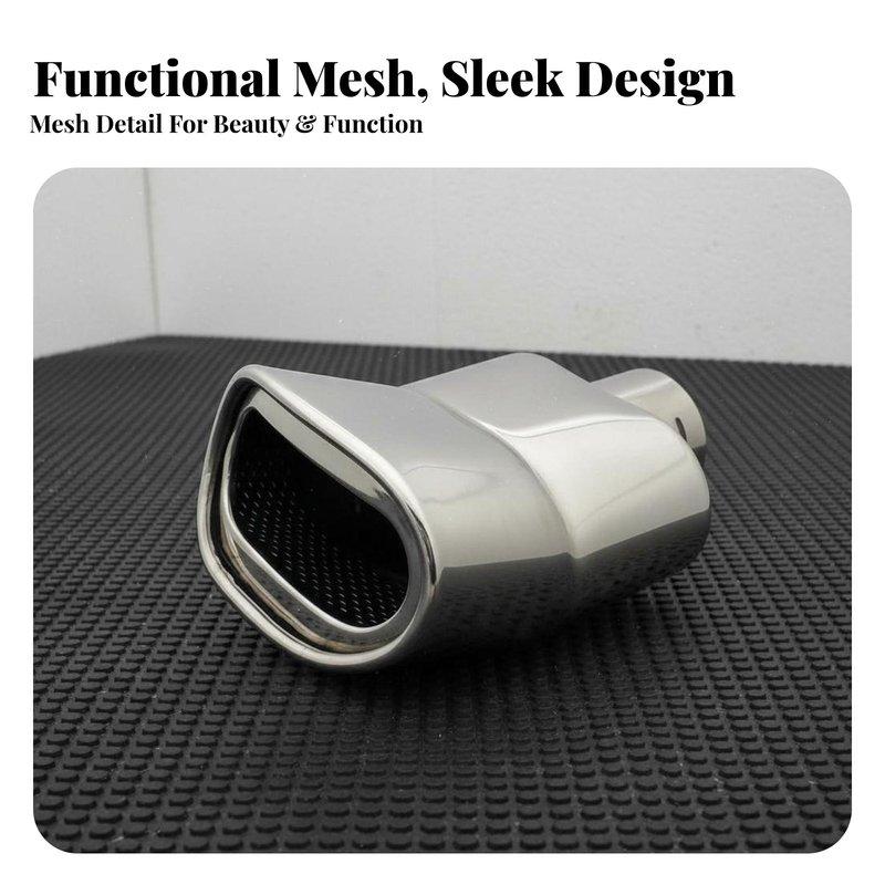 Stainless Steel Exhaust Tip Noise Reduction Stainless Steel Acoustic Damper Tip Universal Tailpipe Cover