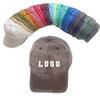 26 Colors Washed Cotton Baseball Cap Outdoor Sunshade Unisex Snapback Cap With Name Customized Hats