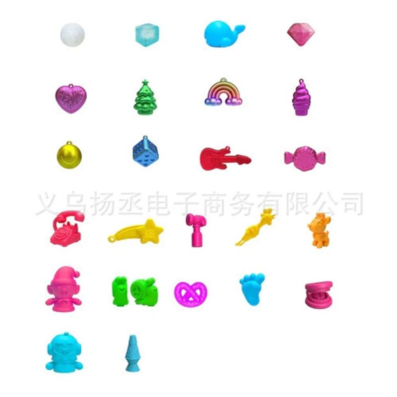 Calendario dell'Avvento Pop Cube 5cm Ice Baby Squishy 24 Fori Fidget Calendario per Bambini Adolescenti Regalo per le Feste di Compleanno Carina Decorazione da Scrivania