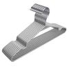 Cintres CHUSHE, Antidérapants et Sans Traces, pour Adultes, Épais et Élargis, Grande Taille pour Séchage, 70g Gris, 10 Pièces