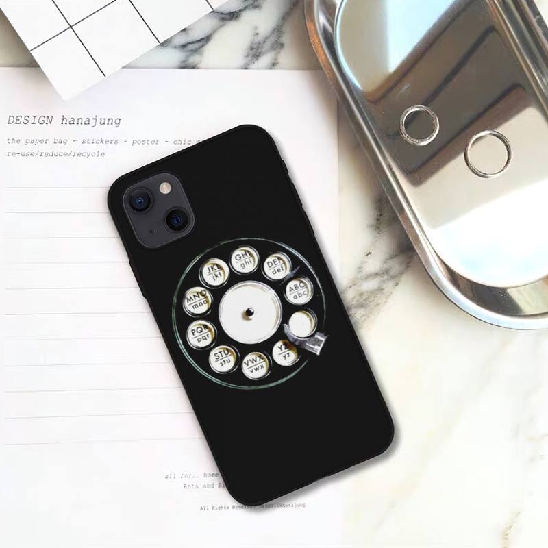Custodia Telefono Rotante Stile Retrò Per iPhone 11 12 Mini 13 14 15 Pro XS Max X Plus SE XR Guscio