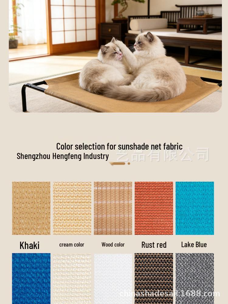Portable All-Season Dog & Cat Hammock Bed - Moisture-Proof, Washable, Indoor/Outdoor Use