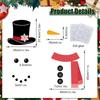 Christmas Funny Expression Decorative Sticker Holiday Atmosphere Refrigerator Sticker Christmas Snowman Decoration Wall Sticker