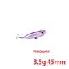 Zig-Zag Surface Popper Minnow Lure 3.5g 4.5cm for Bass Fishing