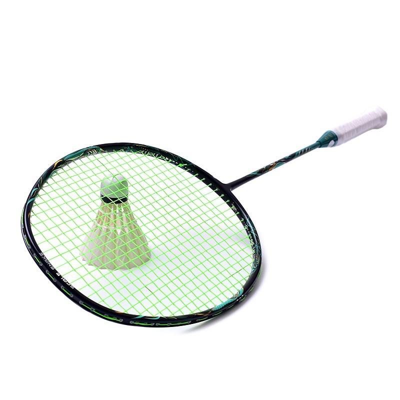 Ultra-Light Carbon Badminton Racket Adults 75-79g Full Frame Pre-Strung 24LBS G5 Grip Intermediate To Advanced Players