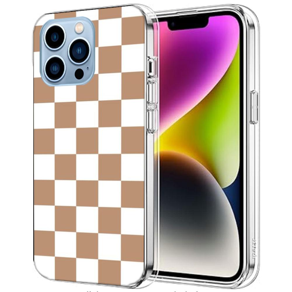 Retro Classic Chess Board Grid Cases Phone Case For Iphone 17E 16E 17 Air 16 Pro Max 15 Pro 14 Plus 11 13 12 Mini Cover Cases Co
