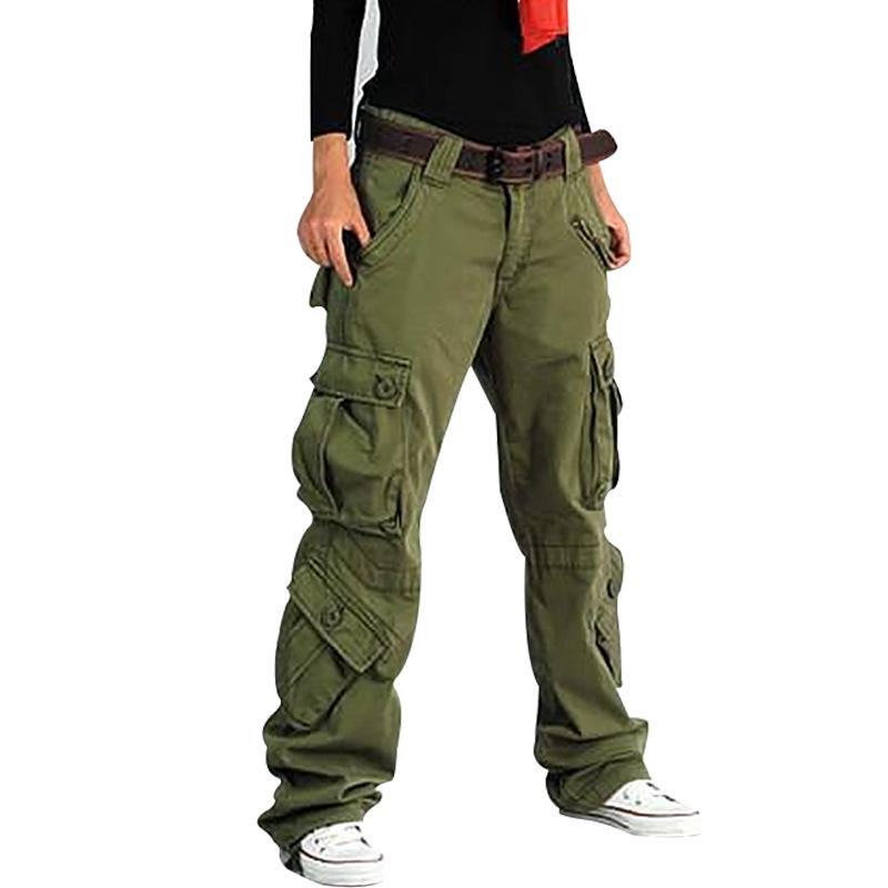Pants Women's Tooling Multi-pocket Sports Pants Loose Tactical Pants Large Size Casual Trousers