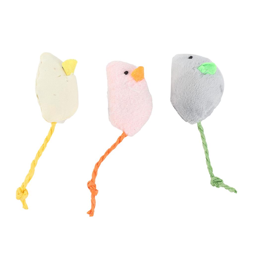 Plush Mouse Toy Simulation Interactive Cat Mouse Toy for Indoor Cats and Kittens