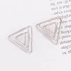 Chic Triangle Dangle Earrings for Women Hollow Geometric Statement Wraped Twisted Hanging Earrings Party Ear Decoration