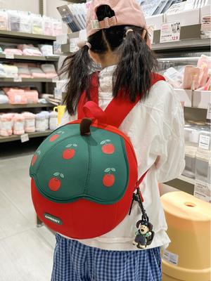 2025 Kids' Fruit-Shaped Color Block Backpack - Adorable Bag for Toddlers
