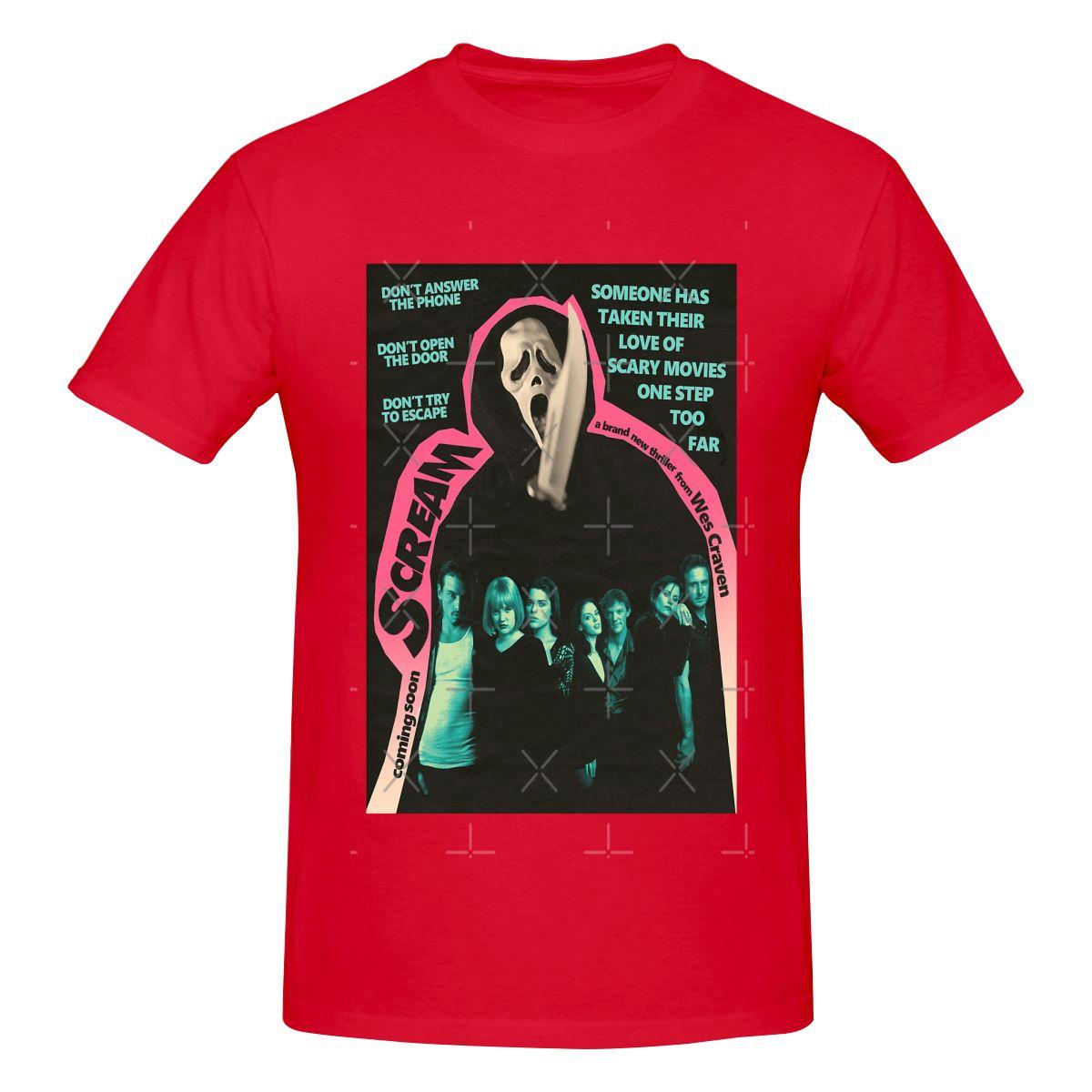

Funny Scream Movie Poster Unisexs Tshirt Printed Tops are loose and slim fit Womens Tshirts S