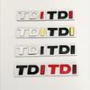 AAXT1 3D Metal TDI Letters Car Rear Trunk Badge Emblem Decals Sticker For Volkswagen VW T-ROC Passat Jetta Touareg Tiguan Polo CC Bora