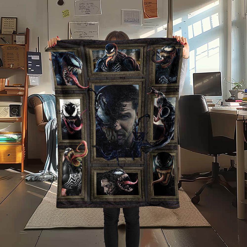 1 Stück Film-Puzzle-Print Flanelldecke, Hohe Qualität, Bequem für alle Jahreszeiten, Heimdekoration, Wärme und Komfort, Perfekt für Geschenke