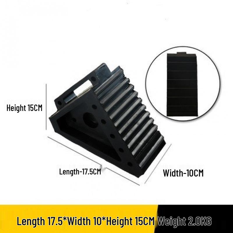 Portable Anti-Slip Rubber Wheel Chocks | Car & Truck Triangle Ramp Stoppers