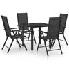 Ensemble à manger de jardin 5 pcs Aluminium