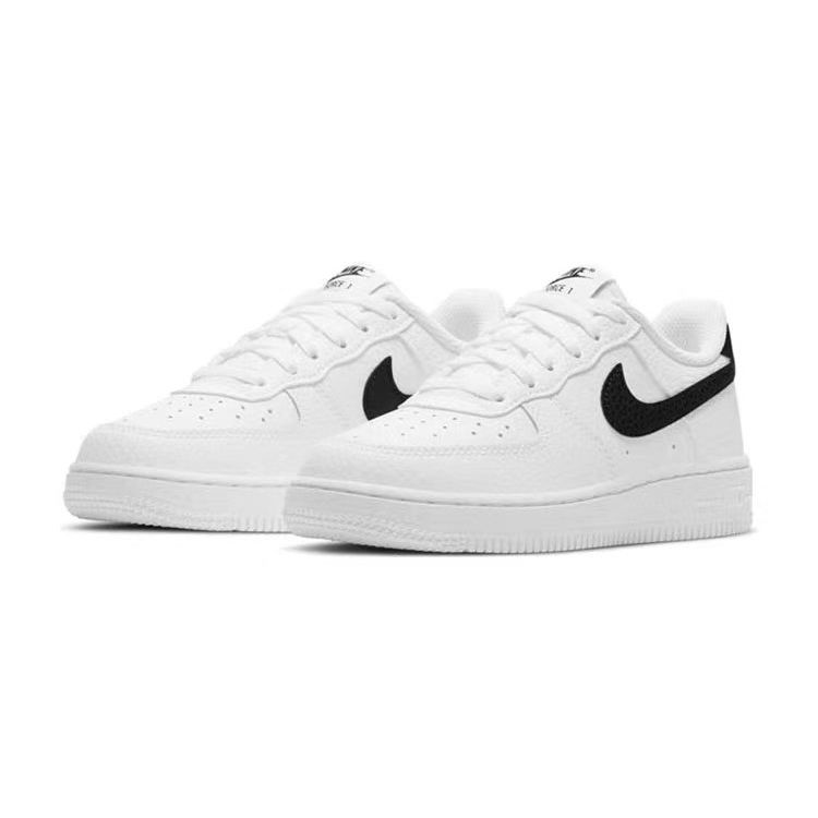 Nike Air Force 1 GS White Black Kids Sneakers CT3839-100