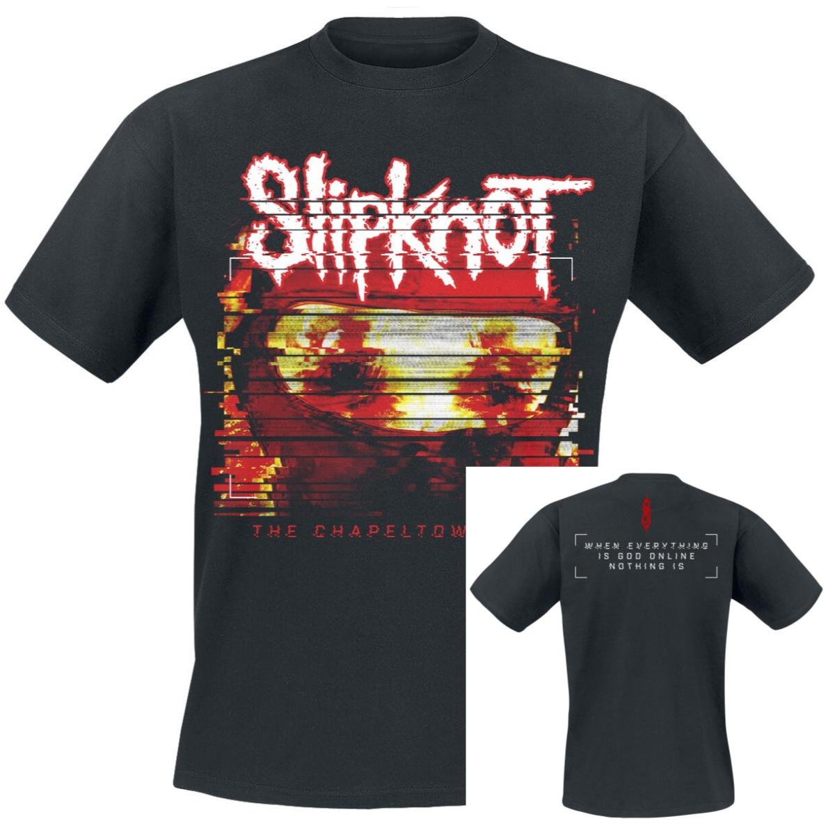 The Chapeltown Rag Glitch Slipknot T-Shirt Men Women Band Graphic Tee 100% Cotton Summer Top S разноцветный