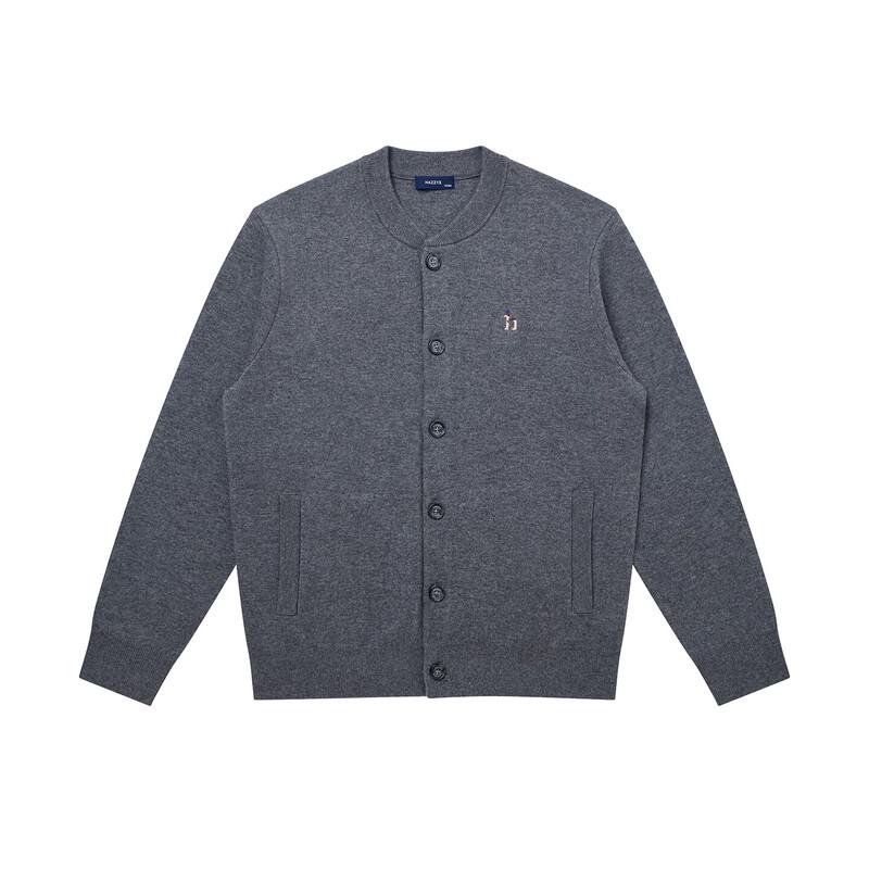 HAZZYS Men's Cotton-Wool Blend V-Neck Cardigan Sweater