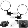 Pair Handlebar End Rearview Mirrors Foldable Arm Wide View Angle Universal for Motorcycle Dirt Bike