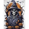 Halloween poster on the wall, metal plaque 20x30cm