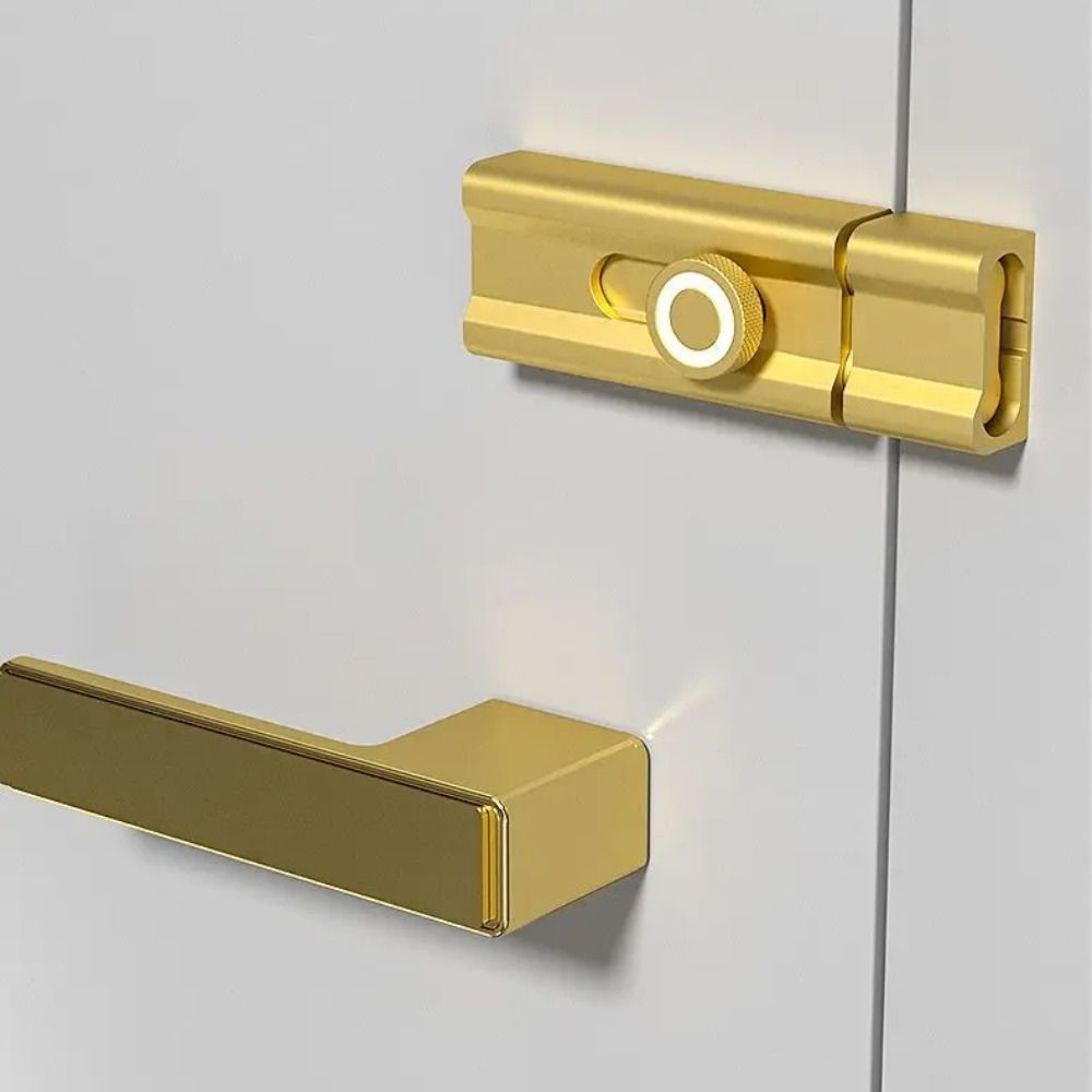 No Punching Sliding Door Bolt Aluminum Zinc Zinc Alloy Door Buckle Luminous Door Buckle Closet Window Door