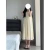 Temperament Neck Sling Women's Summer New Dress Casual Loose Vacation A-shaped Long Skirt