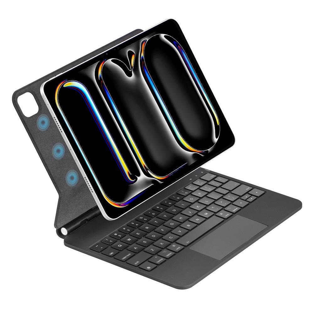 

WIWU MK-002 For iPad Pro 13 (2024) Bluetooth-compatible Keyboard Case Protective Cover Magic Keyboard A