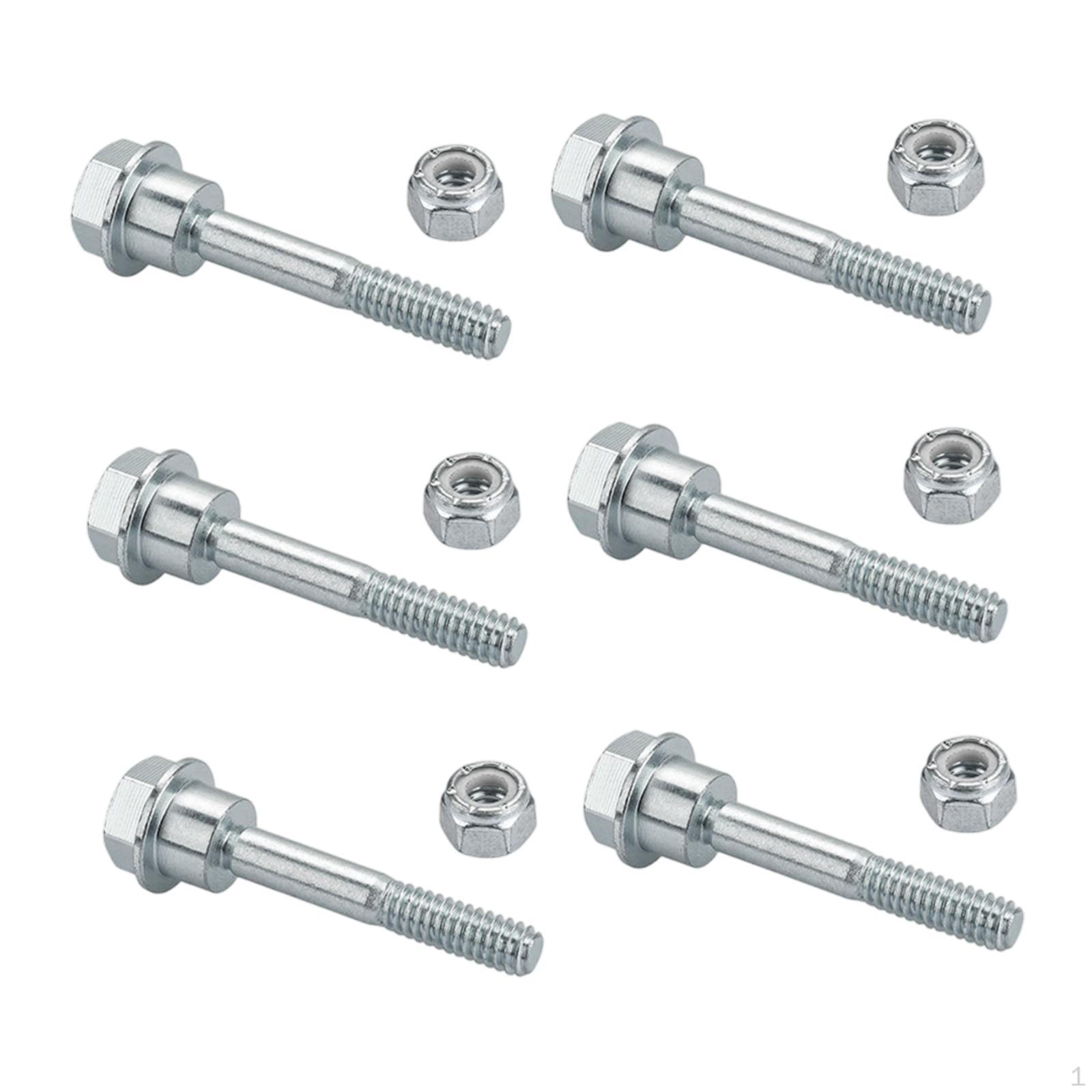 

6Pcs Snow Throwers Shear Bolt and Nut Kit Heavy Duty Hardware Supplies Professional Accessories for
