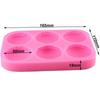3D Macaron Shape Soap Grade Silicone Chocolate Mold Fondant Candy Soap Polymer Clay Crafting Mould Decorating Baking Tool