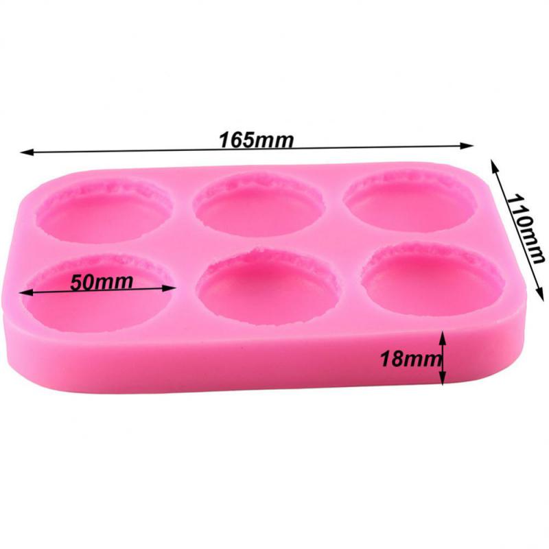 3D Macaron Shape Soap Grade Silicone Chocolate Mold Fondant Candy Soap Polymer Clay Crafting Mould Decorating Baking Tool