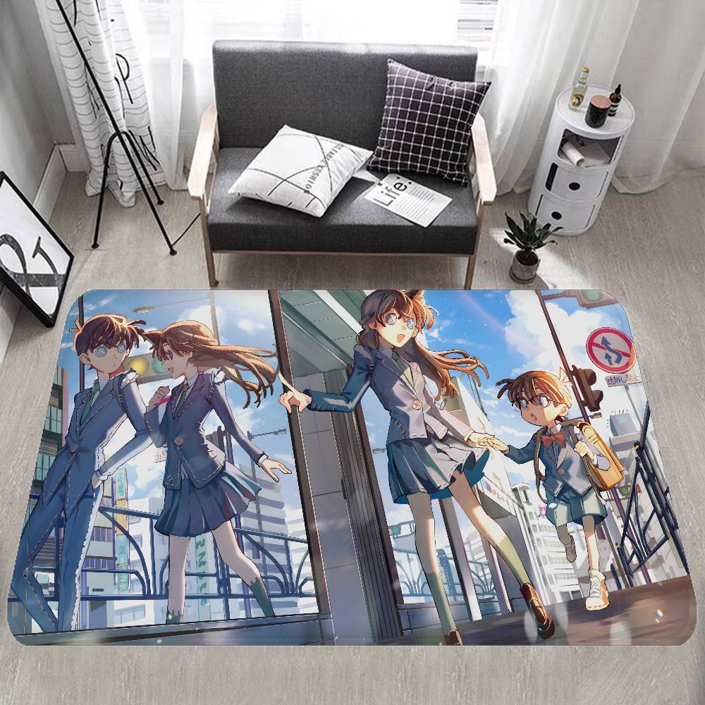 Mystery Detective C-Conan Room Mats Washable Non-Slip Living Room Sofa Chairs Area Mat Kitchen Alfombra