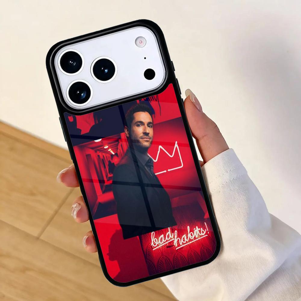 Amerikaanse TV Lucifer Mobiele Telefoonhoesje voor IPhone 17 AIR 16pro Max 15 14 13 12 11 Bumperhoes