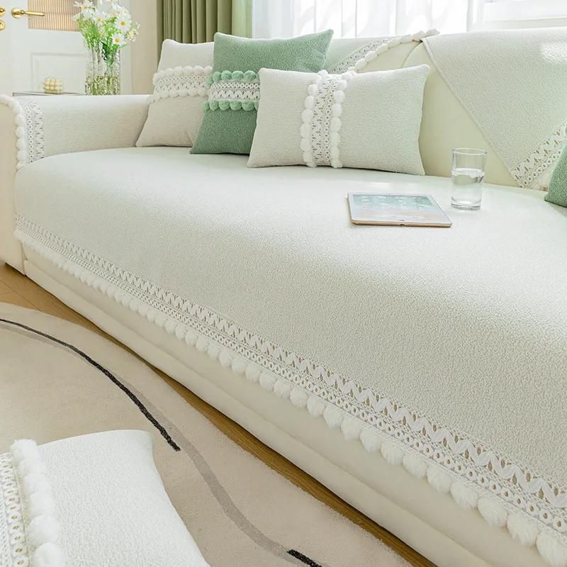 

Luxury High-End Feel Sofa Cushion Four Seasons Universal New 2025 Model Autumn/Winter Leather Sofa Specialized Cover Cloth Cushi 45cm pillowcase 1pcs