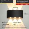 Up Down LED Wall Sconce Modern Black Wall Mount Light 1PC for Indoor Outdoor Home Hotel Hallway Decoration
