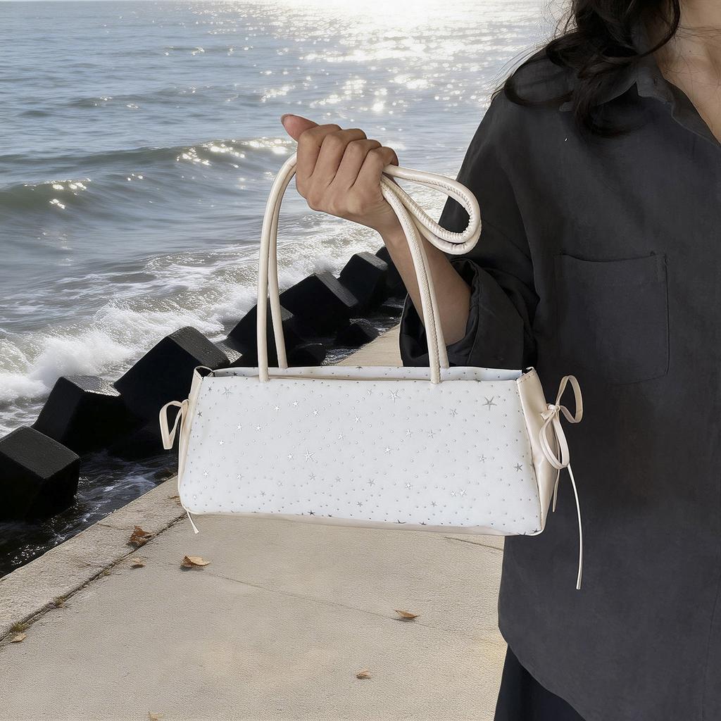 Einfache und modische koreanische Version Nischen-Achseltasche Damen Frühling Neu Süßer und cooler Stil Personalisierte tragbare Umhängetasche Damen