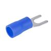300PCS Blue U Type Wire Connector SV1.25-4 Fork Spade Wire Connector  Transportation Lighting