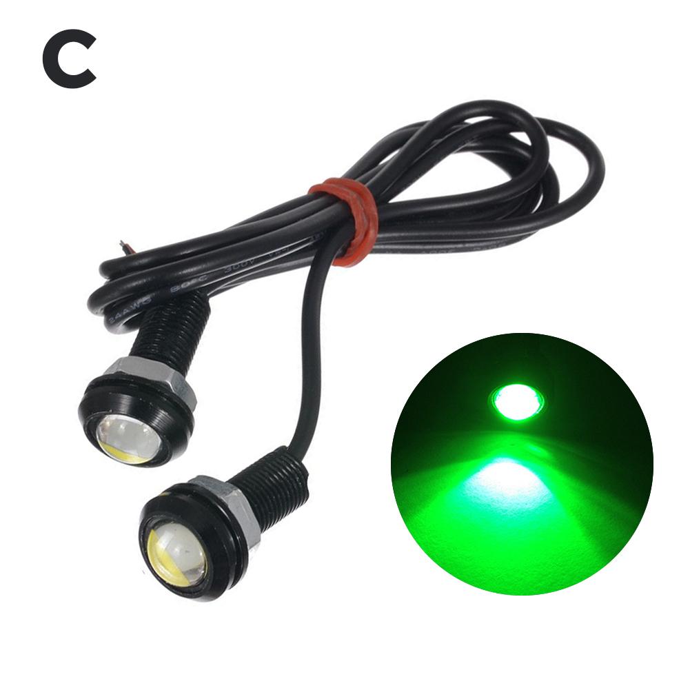 2 SZTUK 18MM Motocyklowe Światła Do Jazdy Eagle Eye LED Super Jasne Światła Do Jazdy Dziennej DRL Światła Do Jazdy Cofania Stopu Wodoodporne