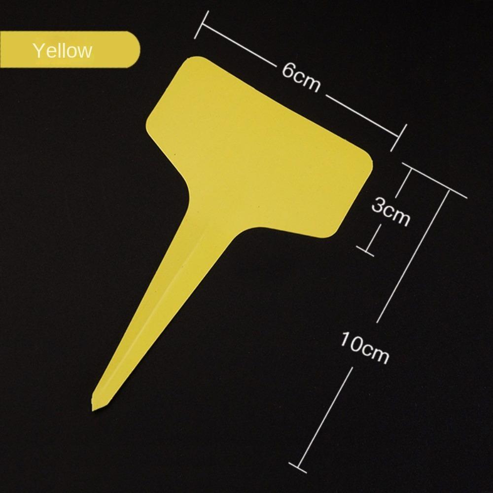 

100 шт маркеров этикетки для растений в питомнике ПВХ бирка с именем для цветов аксессуары для бонсай жёлтый
