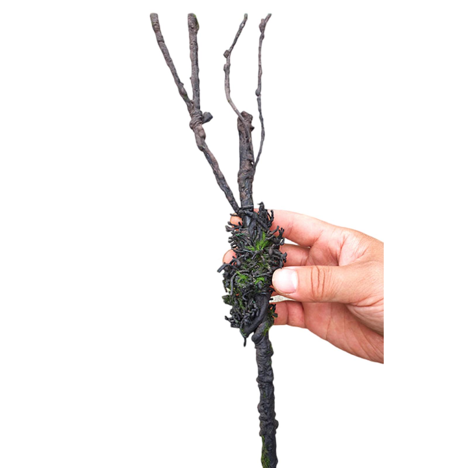 

Рептилии Растение Лиана для Лазания Декор Хабитата Ветка с Листьями для Ящериц Пауков Змей Гекконов Укрытия A