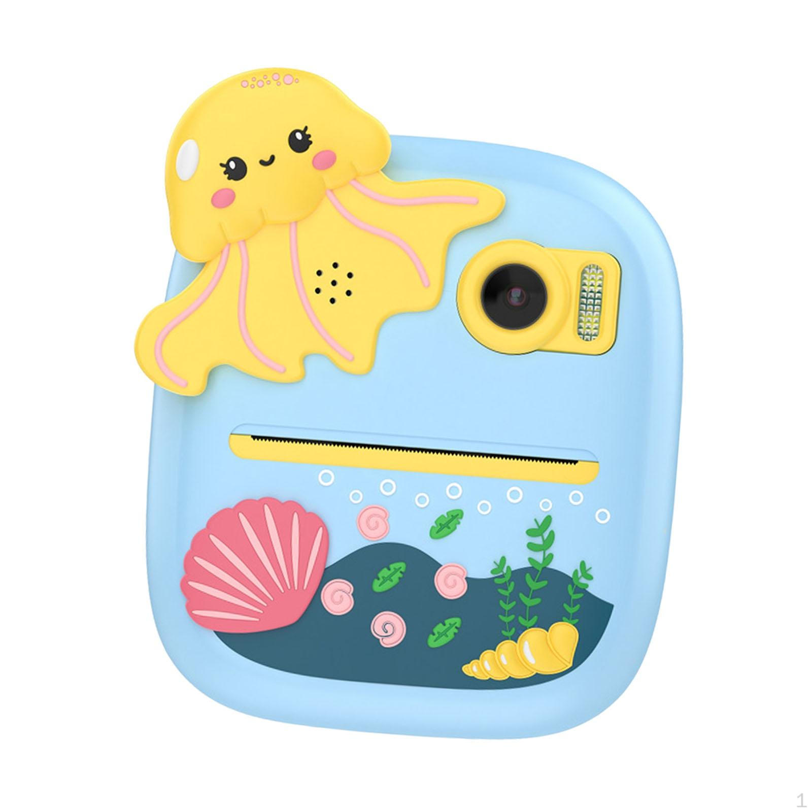 

Детская камера с экраном 2,4 дюйма. Мгновенная цифровая фотопечать для семейных праздников. синий